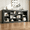 Black, variant on Timagebreze Modern Farmhouse 7-Cube Storage Organizer Bookcase,71” Wide Large Floor Standing Bookshelf,Cubby Shelf Unit with Anti-Tip Safety Kit for Home Office,Living Room,Bedroom,Black