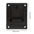 thumbnail image 2 of SIfdSeng Black ABS Holder Compatible with .4V and 18V Lithium Battery Wall Mounted Storage Rack Suitable for Workshops and Garages Equipped with Screws, 2 of 2
