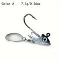 thumbnail image 2 of 1pc Carbon Steel Fishing Jig Head Hooks, 7g/10g/15g, Anti-Snagging Soft Bait Weights, Lure Accessories for Freshwater and Saltwater Fishing, Fishing Hooks, 2 of 6