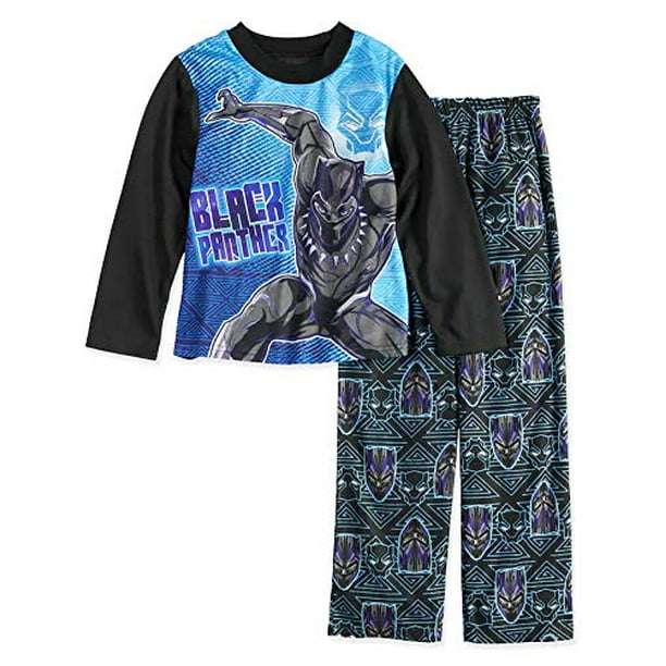 Marvel Marvel Black Panther Boys Long Sleeve 2Piece Pajamas Set