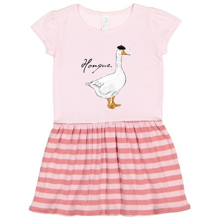 

Inktastic French Goose says Honque! Gift Toddler Girl Dress