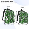 thumbnail image 4 of Balery Palm Greenery Vintage Canvas Backpack for Men and Women - Large Capacity, Durable Travel Laptop Bag for School, Work, Hiking, and Outdoor Activities, 4 of 7