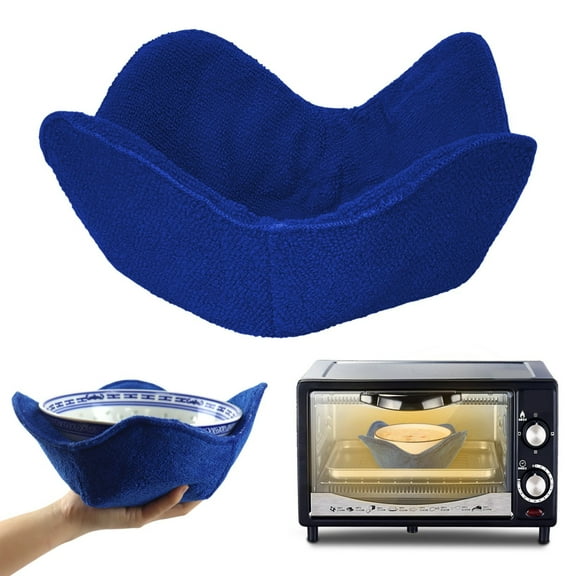 Kitchen Baking Trays Microwave Bowl Holders For Hot Food Bowl Potholders Soup Bowl Cozy Bowl Hot Pads Hot Bowl Holder Multipurpose Hot Heat Proof Plate Holder Pot Holders For Bowls,Blue Kitchen Baking
