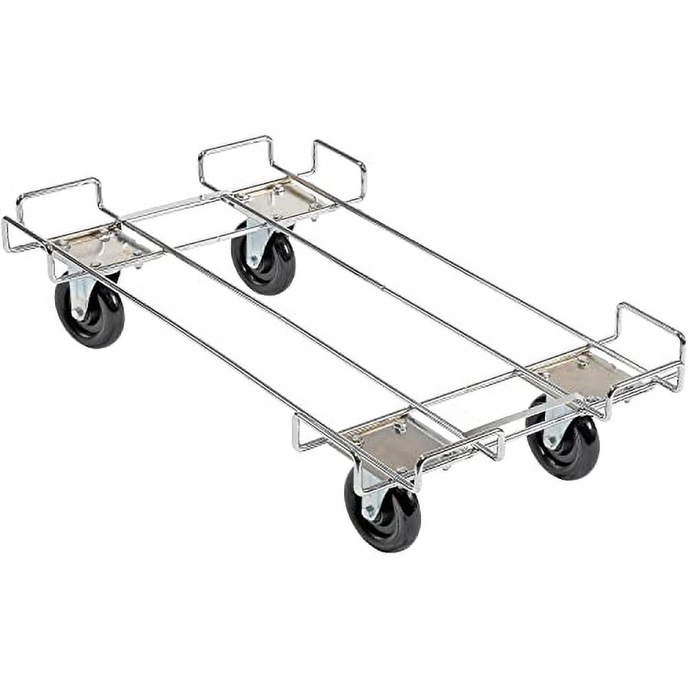 Wire Rack Dolly Base With 5" Poly Swivel Casters, 36"Lx20"W