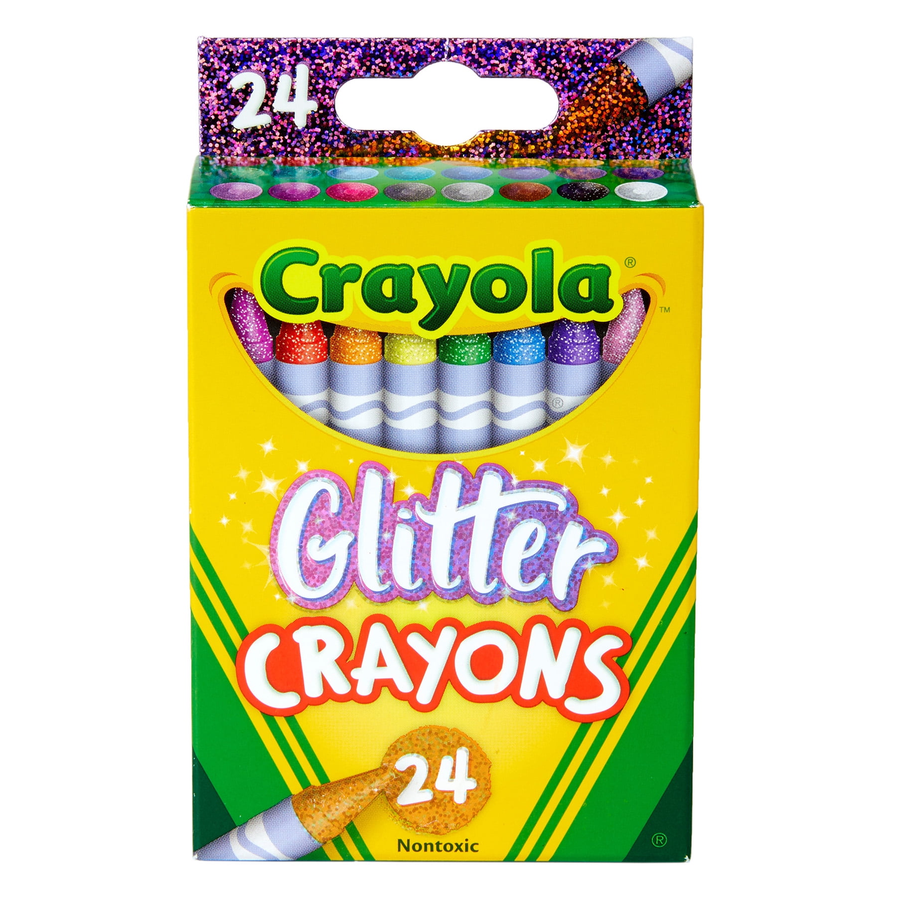 Crayola Glitter Crayons, 24 Per Pack, 6 Packs