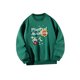 thumbnail image 5 of Sudadera con cuello redondo para mujer Ropa de invierno Ropa de otoño para ir de compras y salir Verde, 5 of 7