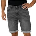 thumbnail image 6 of LONKITO Mens Jean Shorts Outdoor Work Casual Denim Shorts with Pockets for 2026 Summer Clothes Size S, 6 of 8