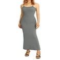 thumbnail image 1 of POINTERTECK Robe Crayon Décontractée Longue Bodycon Maxi Tank Caramel pour Femmes L, 1 of 7