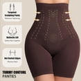 thumbnail image 5 of Women’s High-Waisted Shapewear Shorts – Tummy Control Seamless Body Shaper with Thigh Compression, 5 of 6