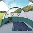thumbnail image 5 of CAMPROS Tent-8-Person-Camping-Tents, Waterproof Windproof Family Tent, 5 Large Mesh Windows, Double Layer, Divided Curtain for Separated Room, Portable with Carry Bag, for All Seasons - Dark Green, 5 of 6