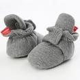 thumbnail image 3 of Baby Booties Infant Newborn Boys Girls Slippers Warm Crib Sock Shoes Indoor First Walker Prewalker, 3 of 7