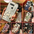 thumbnail image 2 of LYM-Phone Case For TCL 10 5G UW, Fashion Design Shockproof Durable Waterproof Soft case Back Cover Ring Lanyard Silicone Phone Holder Flower Anti-dust Dirt-resistant Kickstand Wristband, 2 of 9