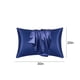 thumbnail image 3 of Funda de almohada de satén para cabello y piel, juego de 2 fundas de almohada de tamaño estándar y paquete de 2 fundas de almohada de satén suave (50,8 x 76,2 cm), 3 of 7