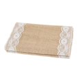 thumbnail image 1 of 4PCS Lace Retro Lace Burlap Table Runners for Country Wedding Party,C, 1 of 5
