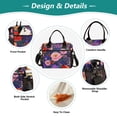 thumbnail image 3 of FORMRS Insulated Lunch Bag for Work School Unisex Large Capacity Cooler with Shoulder Strap, Beautiful Floral Pattern, 3 of 6