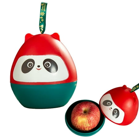 XYKA Christmas Gift Box Container PP Material Portable Snowman Panda Design for Creative Holiday Gifts and Festive Decorations Sturdy and Large Capacity Perfect for Storing Jewelry Candy Gift Cards