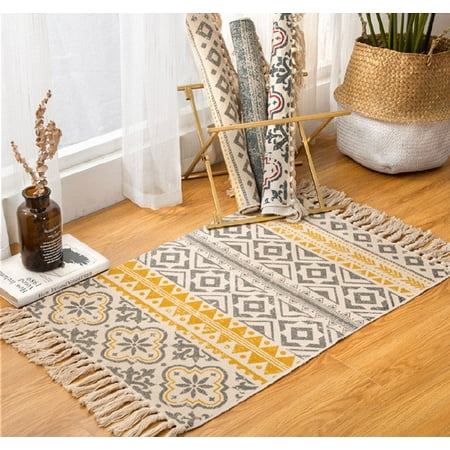 alfombras dormitorio algodn cabecera etnica habitacion protecciones tnica borla homewearheaven