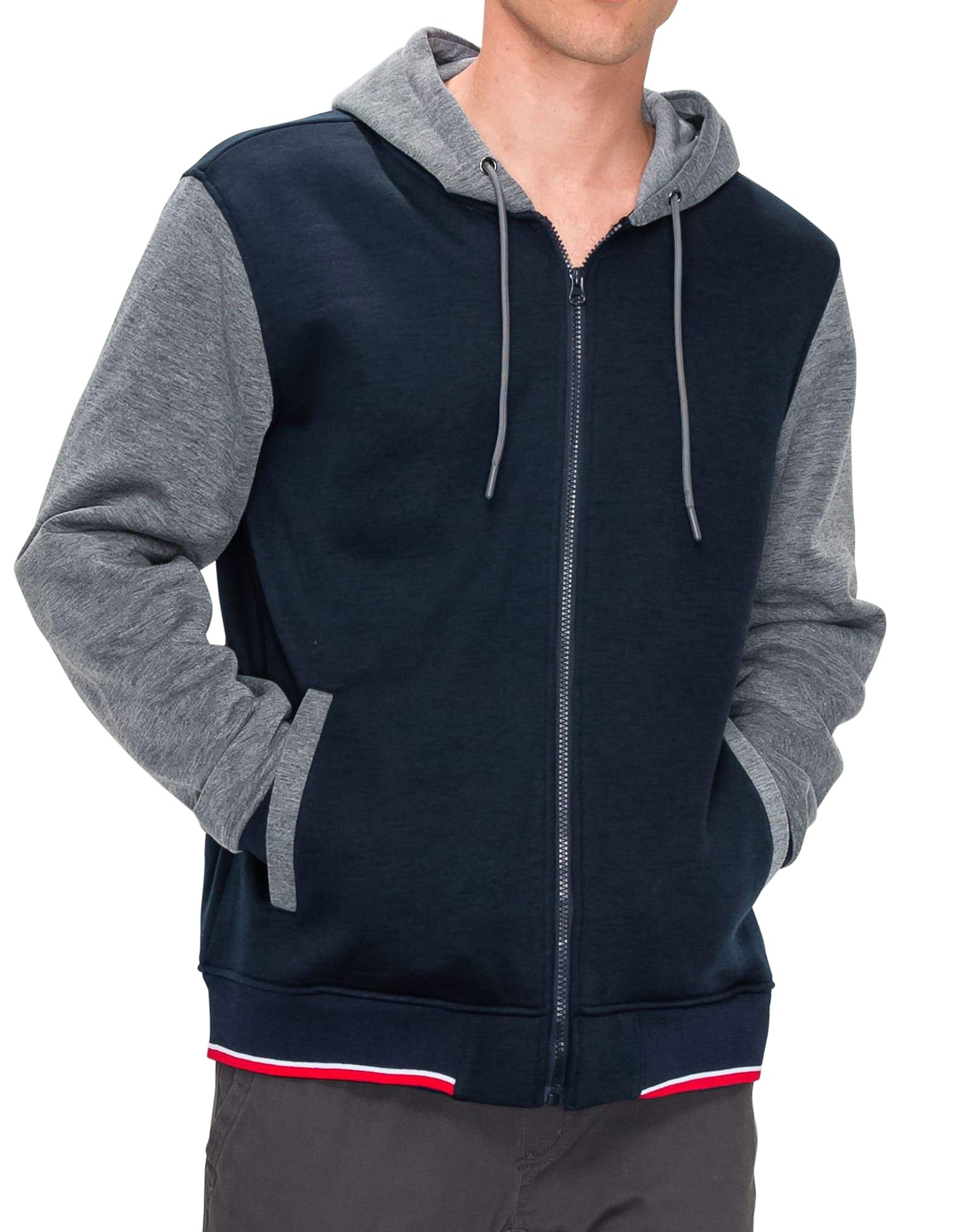 RING OF FIRE Men's Charlie Fleece Varsity Striped Rib Jackets Walmart