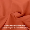 thumbnail image 3 of Kelnaro 2 Pack Microfiber Pillow Shams - Ultra Soft Breathable 20"x30" Sham Covers with Envelope Closure - Queen Size - Burnt Orange, 3 of 5