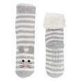 thumbnail image 4 of BambooMN Extra Thick Cozy Fuzzy Animal Thermal Cabin Plush Fleece-lined Knitted Crew Socks, 4 of 6