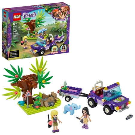 LEGO - LEGO Friends Baby Elephant Jungle Rescue 41421 Building Toy for Kids; Jungle Rescue Fun Toy Promotes Creative Play (203 Pieces)