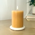 thumbnail image 3 of Mainstays Single Wick 3" x 4" Pillar Candle, Unscented, Orange, 3 of 7