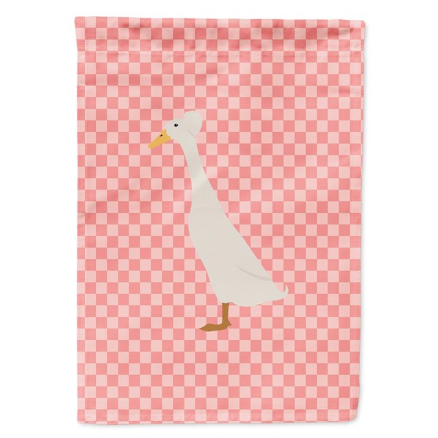 "Treasures BB7859GF Bali Duck Pink Check Garden Flag, Size, Multicolor" Caroline's Treasures BB7859GF