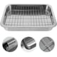 thumbnail image 4 of Roasting Pan Stainless steel Roasting pan Turkey Roasting pan with grill Rectangular grill suitable for Turkey, roast chicken, 4 of 5