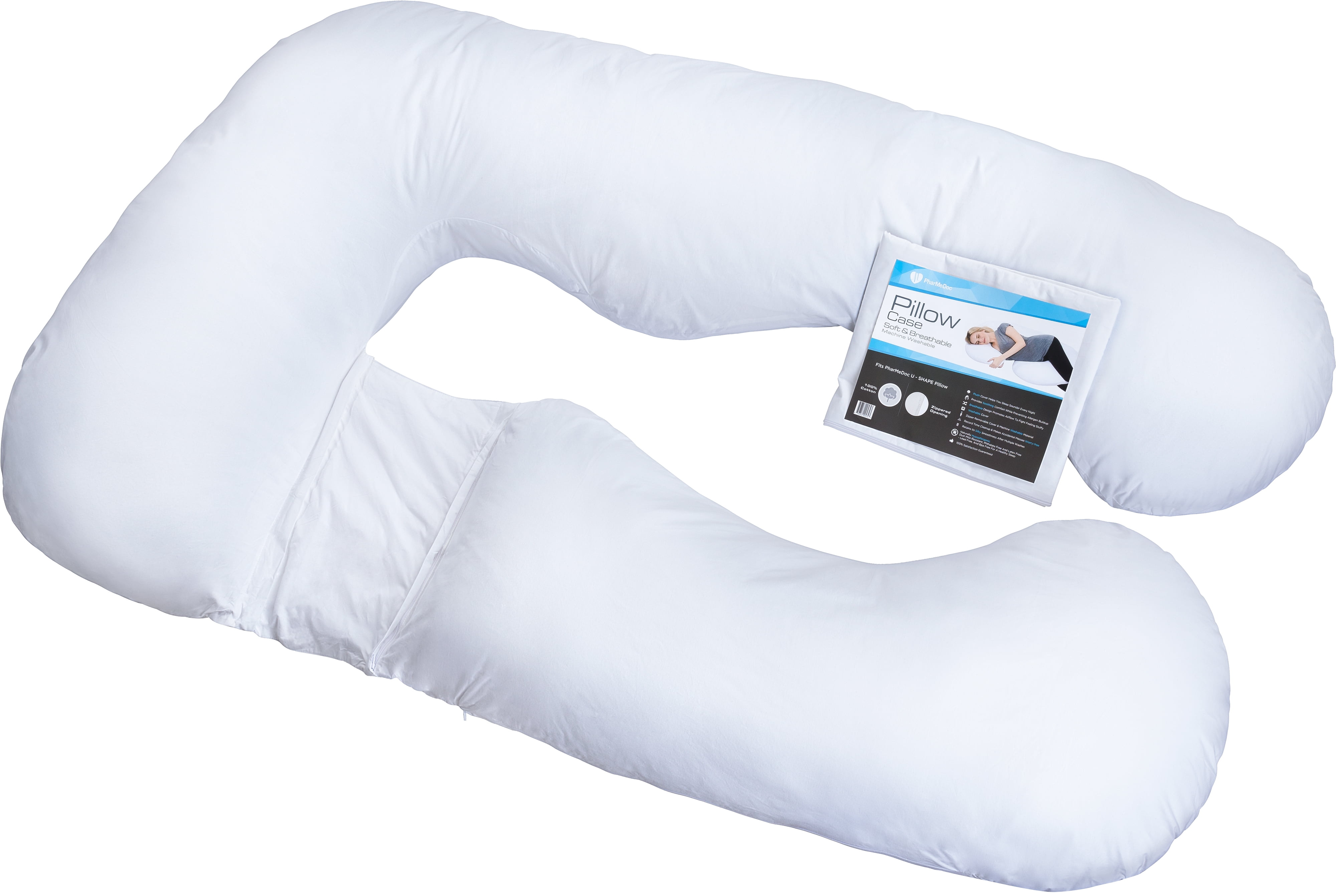 Pharmedoc Total Pillow Replacement Cover U Shaped Cotton Pharmedoc Total Pillow Replacement Cover U Shaped Cotton For Com
