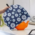 thumbnail image 3 of HELLHERO Thanksgiving Blue and White Geometric Medallion Teapot Dust Cover Insulation Keep Warm for Friend, 3 of 6