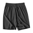 thumbnail image 5 of Men Summer Shorts Long Men's Athletic Shorts Plus Size Elastic Waist Drawstring Running Shorts, Summer Lightweight Breathable Short Pants with Pockets Black 3XL, 5 of 6