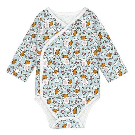 

Coaee Carrot Rabbit for Soft Cotton Baby Long-Sleeve Bodysuit Girls Boys Bodysuit Romper