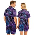 thumbnail image 5 of Spooky Pajamas Women Halloween Couple Pajamas Matching Sets Halloween Pajamas Halloween Pj Set Button Up Pajamas Couples Pajamas Matching PJS for Couples His Hers Jammies Wife Husband, Purple, L, 5 of 5