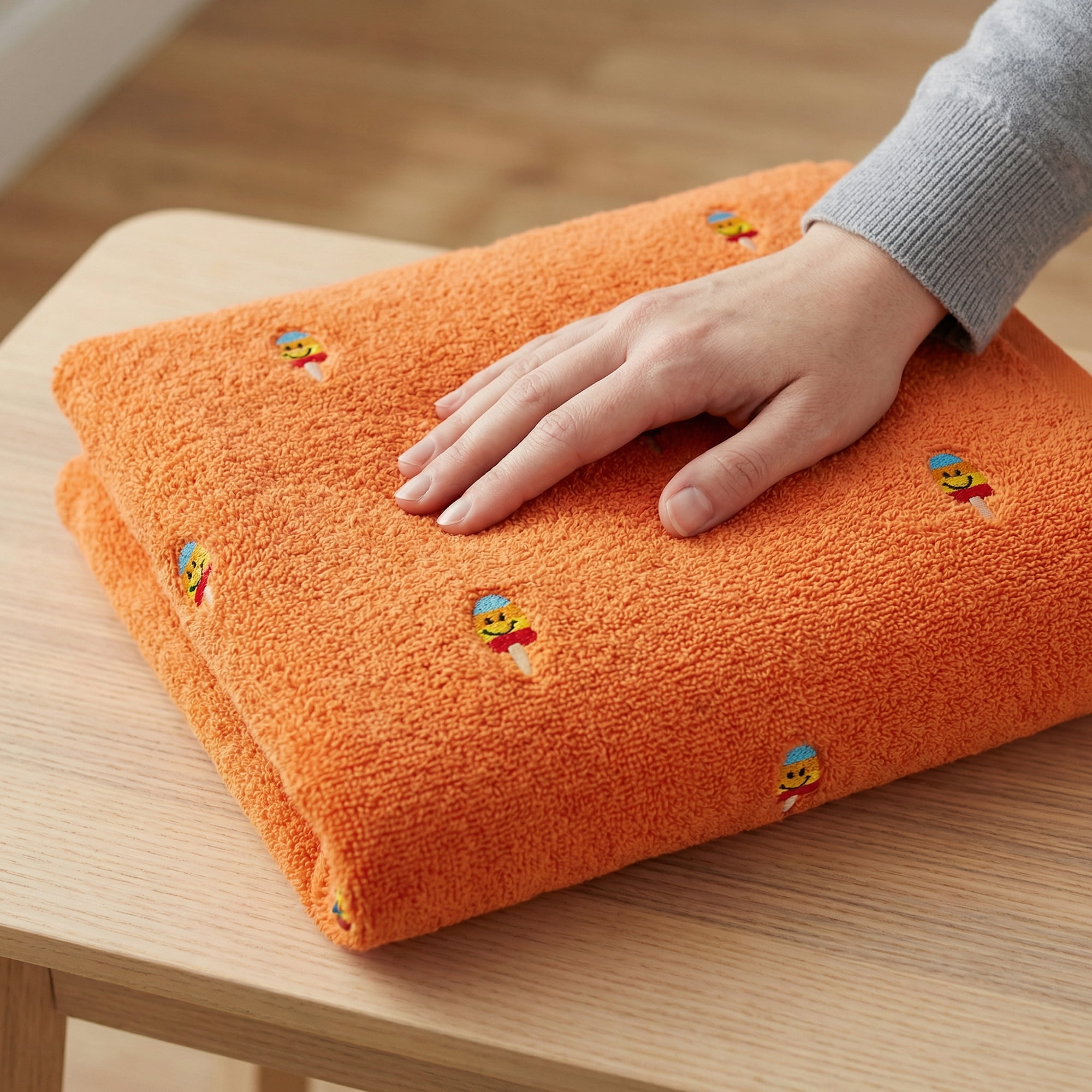 Unique Bargains Soft Absorbent Bath Towel 2 Pack Orange 55"x28"