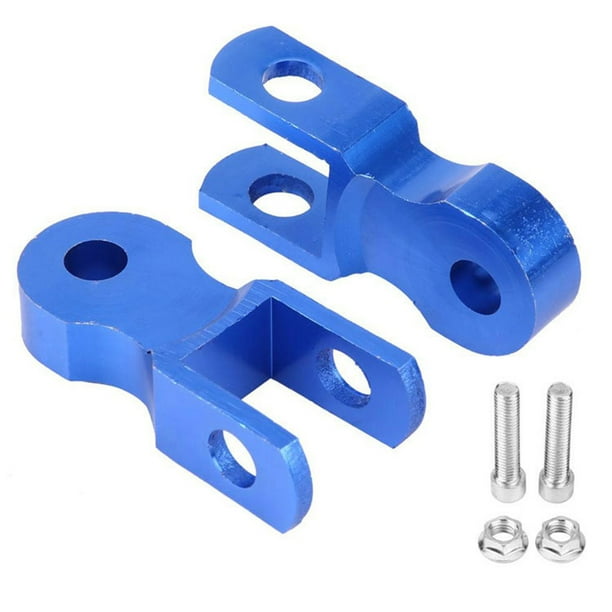 iSpchen Motorcycle Shock Absorber Height Extension Shock Absorber Riser With Screws Blue