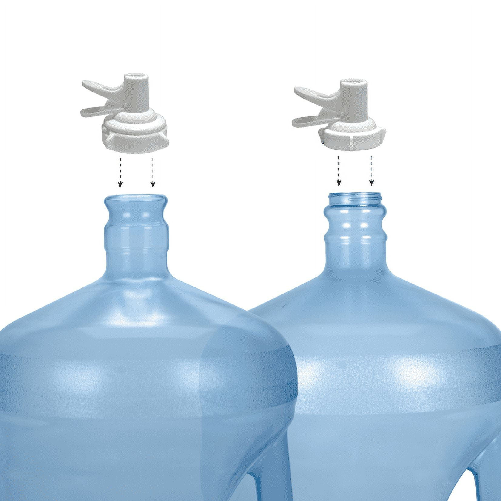 Brio Stainless Steel 3 or 5 Gallon Water Bottle Stand with Two Dispenser Valves