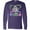 Purple, variant on Daytona Beach Florida Cute Swimming Manatee Long Sleeve T-Shirt