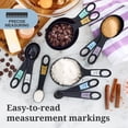 thumbnail image 3 of Farberware Professional 10-Piece Nesting Plastic Measuring Cup and Spoon Set Black, 3 of 10
