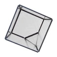 thumbnail image 4 of GROWTH TANK Modern Clear Air Planter Glass Cube Box Micro Landscape Container - Black L L Black, 4 of 6