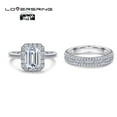 thumbnail image 6 of Wedding Ring Sets His And Hers Couples Women and men S925 Sterling Silve Wedding Bands, 6 of 7