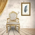 thumbnail image 3 of Pinto, Patricia 15x24 Gold Ornate Wood Framed with Double Matting Museum Art Print Titled - White Watercolor Feather I, 3 of 4