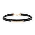 thumbnail image 1 of Gargantilla curva de doble capa, collar dorado, 1 of 3