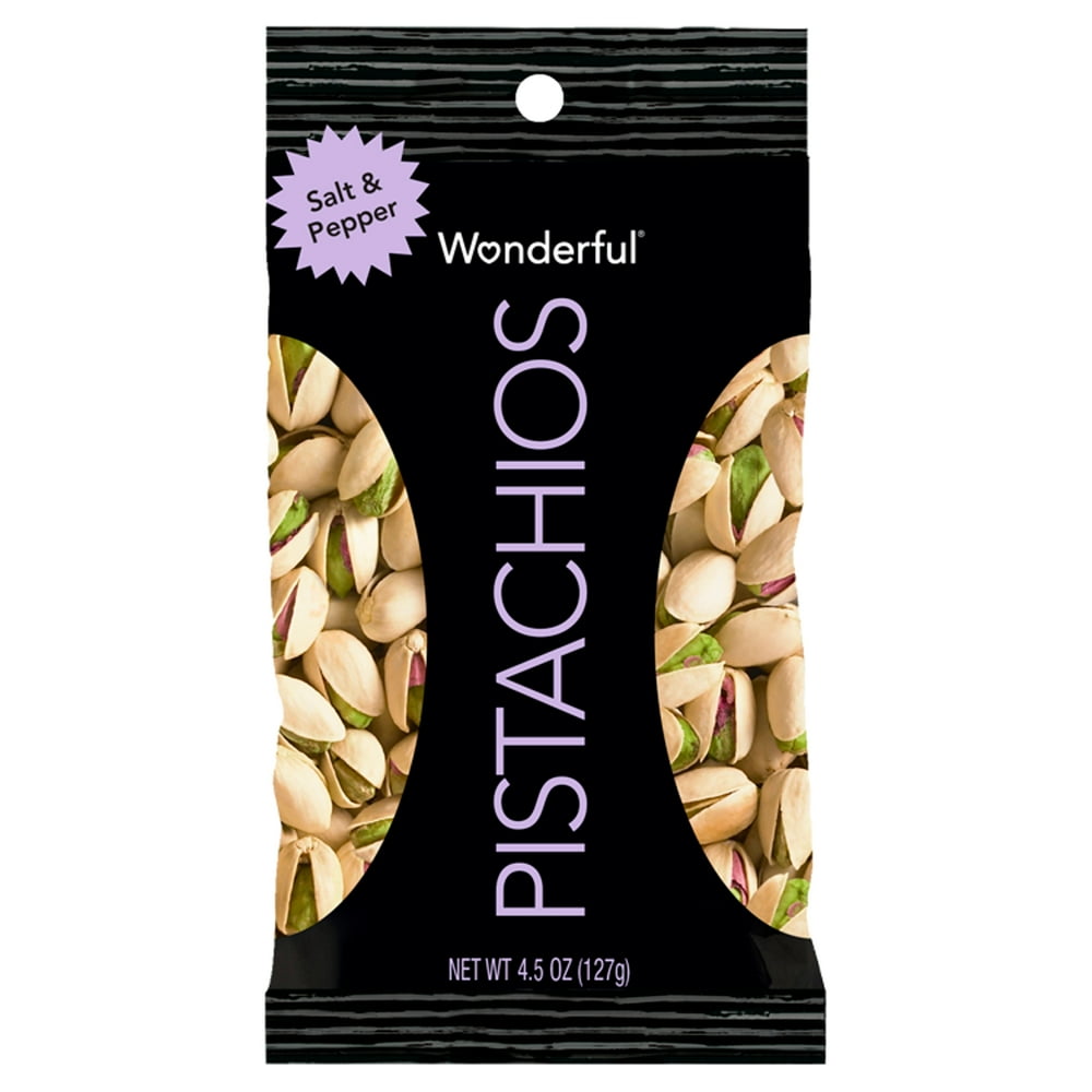 Wonderful Salt & Pepper Pistachios, 4.5 oz