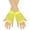 Yellow, variant on Fishnet Gloves Fingerless Mesh Gloves for Women Girls 80s Party Neon Fishnet Gloves for Halloween