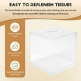 thumbnail image 5 of Clear Acrylic Tissue Box Holder with Cover Tissue Dispenser Box Case for Countertop,Clear Plastic Dryer, 5 of 8