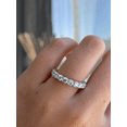 thumbnail image 4 of ESTE ORIGIN 2mm Round Lab-Grown Diamond Full Eternity Band – 1.04Ct, 30 Stones, VS1 Clarity in 14K White Gold for Women, 4 of 6