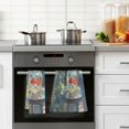 thumbnail image 4 of Yayeee 2 Pack Hand Towels for Bathroom 100% Cotton 16" x 28" Soft Absorbent Kitchen Towel, Sunshine Goldfish, 4 of 7