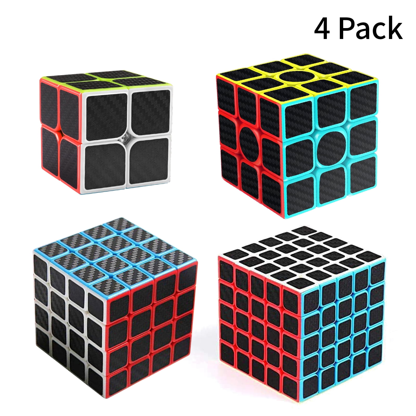 2x2x2 Stickerless Magic Cube Puzzle Game Intelligence Brain Exercise Kids Gift 