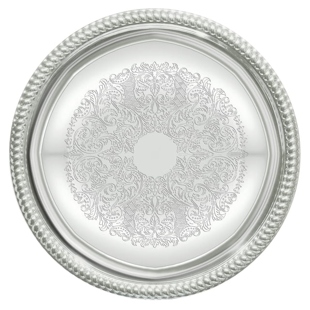 Bandeja redonda Winco CMT-14 cromada 35,56 cm