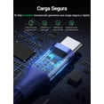 thumbnail image 2 of Cable USB Tipo C UGREEN Azul 100W 20V 5A Carga Rápida para Dispositivos Compatibles, 2 of 9